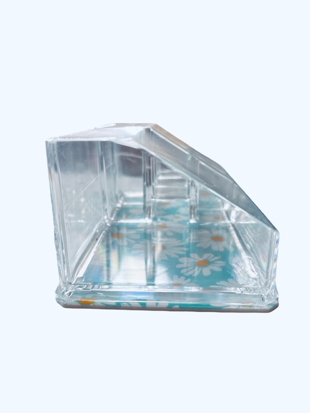 Sorbsus Daisy Print Clear Acrylic Organizer New - Picture 3 of 7